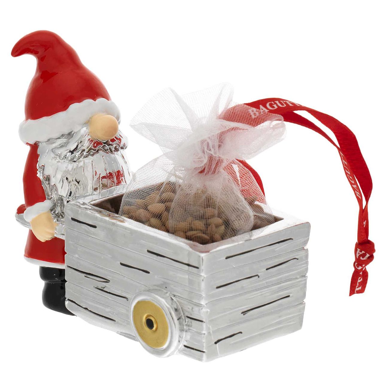 BABBO NATALE CON CARRETTO E LENTICCHIE
